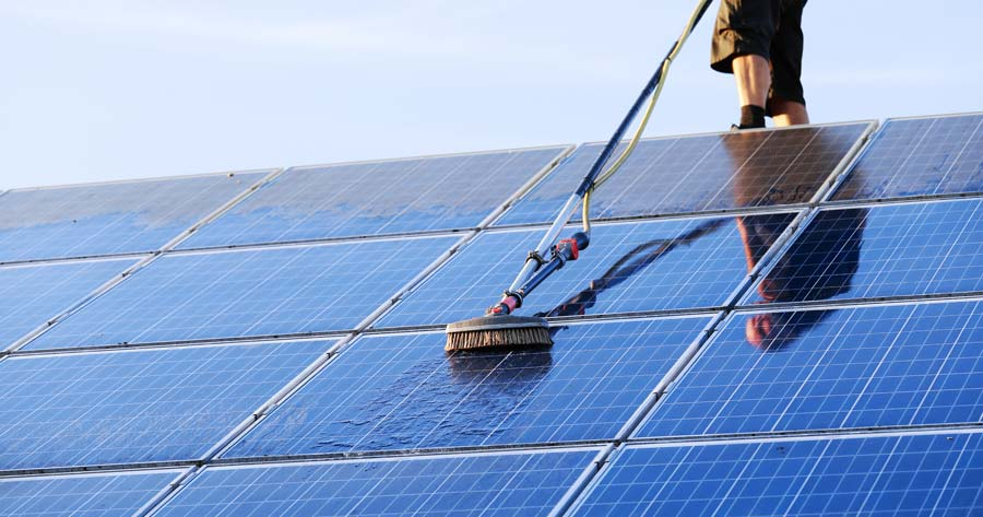 Cleaning of photovoltaic modules
