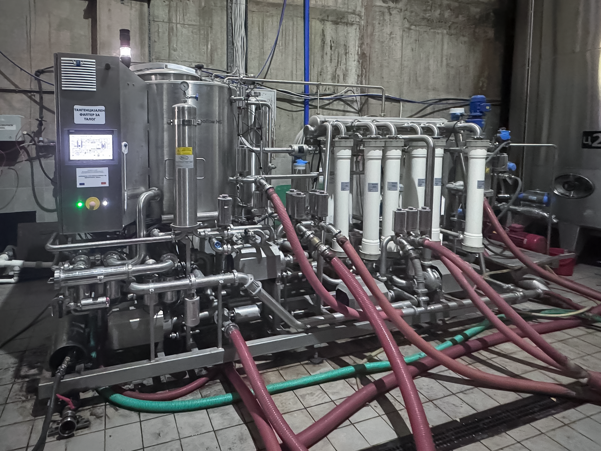 Pall Oenoflow HS Filtration System for Rigo Winery